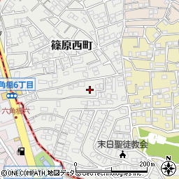 神奈川県横浜市港北区篠原西町14-2周辺の地図