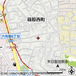 神奈川県横浜市港北区篠原西町14-6周辺の地図