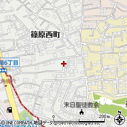 神奈川県横浜市港北区篠原西町14-52周辺の地図