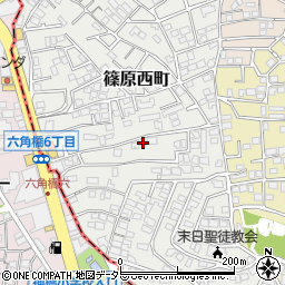 神奈川県横浜市港北区篠原西町14-41周辺の地図
