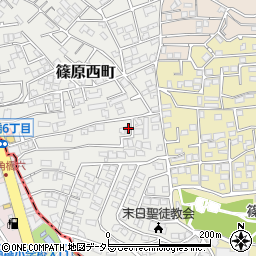 神奈川県横浜市港北区篠原西町14-51周辺の地図