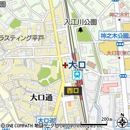 セブンイレブン横浜大口駅前店周辺の地図