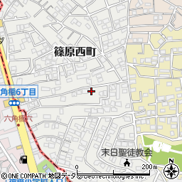 神奈川県横浜市港北区篠原西町14-44周辺の地図