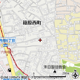神奈川県横浜市港北区篠原西町14-45周辺の地図