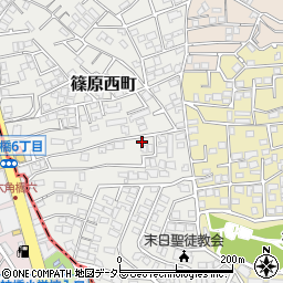 神奈川県横浜市港北区篠原西町14-47周辺の地図