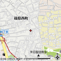 神奈川県横浜市港北区篠原西町14-48周辺の地図