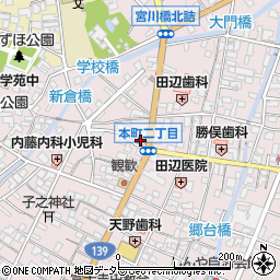 起和タクシー周辺の地図