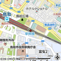 鳥取駅高架下自転車駐車場周辺の地図
