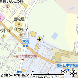 洋服の青山関店周辺の地図