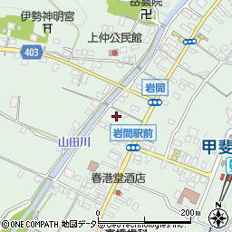 山梨県西八代郡市川三郷町岩間2136周辺の地図