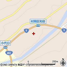 兵庫県美方郡香美町村岡区和田207周辺の地図