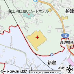 デリカフェ 綿半スーパーセンター富士河口湖店周辺の地図