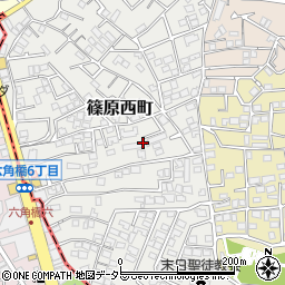 神奈川県横浜市港北区篠原西町17周辺の地図