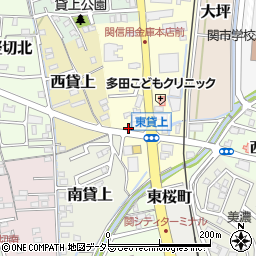 岐阜県関市東貸上59-2周辺の地図