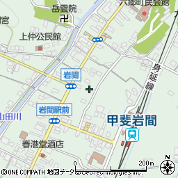 山梨県西八代郡市川三郷町岩間872周辺の地図