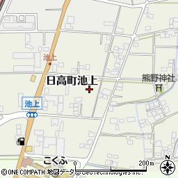 兵庫県豊岡市日高町池上周辺の地図