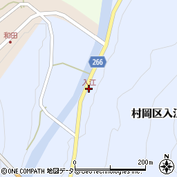 入江周辺の地図