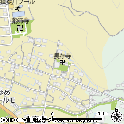 長存寺周辺の地図