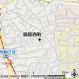 神奈川県横浜市港北区篠原西町周辺の地図