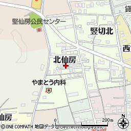岐阜県関市北仙房周辺の地図
