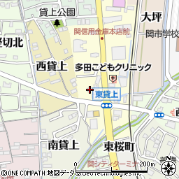 岐阜県関市東貸上60周辺の地図