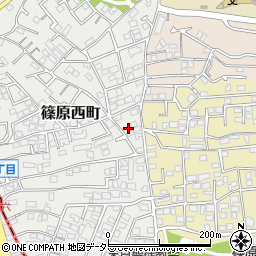 神奈川県横浜市港北区篠原西町16周辺の地図