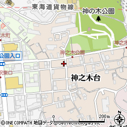 神奈川県横浜市神奈川区神之木台8-11周辺の地図