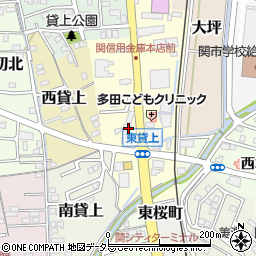 岐阜県関市東貸上55周辺の地図