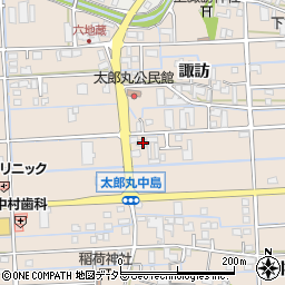 岐阜県岐阜市太郎丸諏訪180周辺の地図