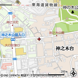 神奈川県横浜市神奈川区神之木台9-5周辺の地図