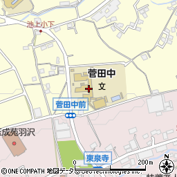 横浜市立菅田中学校周辺の地図