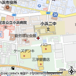 小浜市役所　武道館周辺の地図