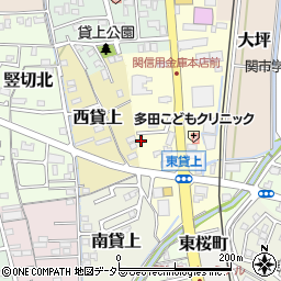 岐阜県関市東貸上63-5周辺の地図