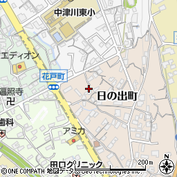 岐阜県中津川市日の出町1周辺の地図