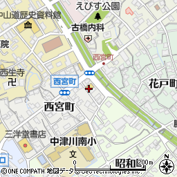 マーシャルアーツクラブ　中津川周辺の地図
