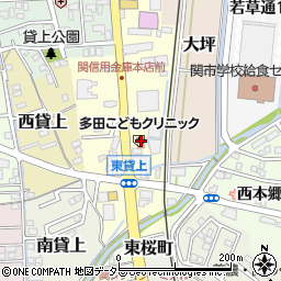 岐阜県関市東貸上8周辺の地図