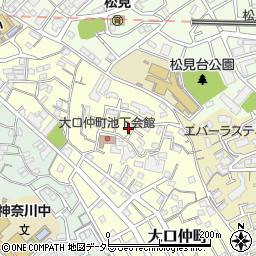 神奈川県横浜市神奈川区大口仲町周辺の地図