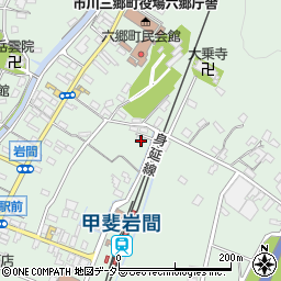 山梨県西八代郡市川三郷町岩間1016周辺の地図