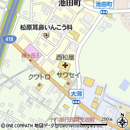 西松屋関店周辺の地図