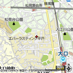 横浜大口ハウス周辺の地図