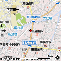 吉田本町郵便局 ＡＴＭ周辺の地図
