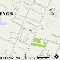 千葉県大網白里市下ケ傍示722-67周辺の地図