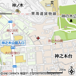 神奈川県横浜市神奈川区神之木台11-40周辺の地図