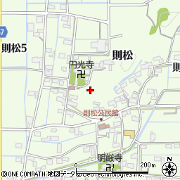 岐阜県岐阜市則松周辺の地図