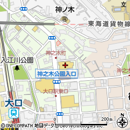 ライフ大口店周辺の地図