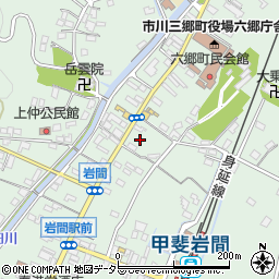 山梨県西八代郡市川三郷町岩間2041周辺の地図