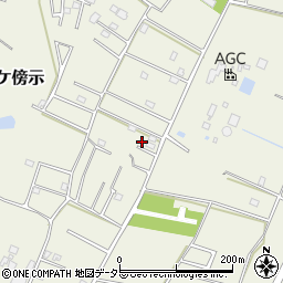 千葉県大網白里市下ケ傍示722-10周辺の地図