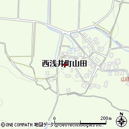 滋賀県長浜市西浅井町山田周辺の地図
