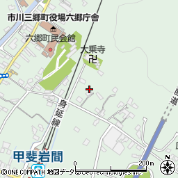 山梨県西八代郡市川三郷町岩間808-1周辺の地図