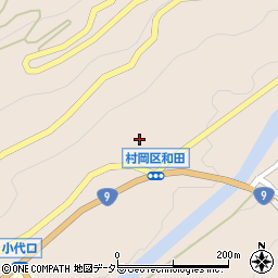 兵庫県美方郡香美町村岡区和田260周辺の地図